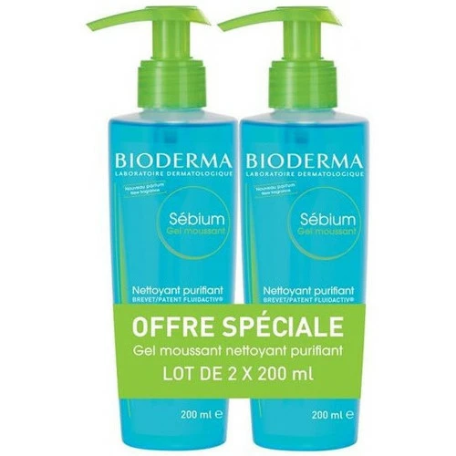 Budget ✔️ Bioderma sébium gel moussant purifiant 2 x 200ml Couleur Autres 🔥 3 Budget ✔️ Bioderma sébium gel moussant purifiant 2 x 200ml Couleur Autres 🔥