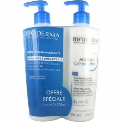 Tout neuf ⌛ Bioderma Atoderm Crémé Ultra 500 ml Lot de 2 🧨